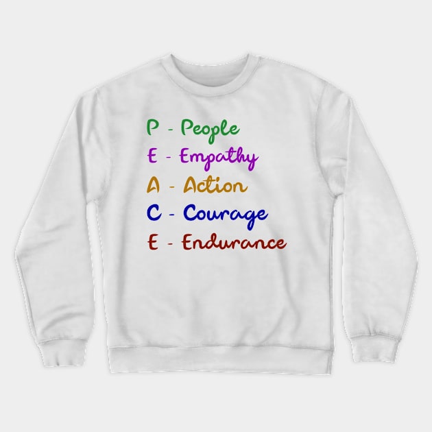 Peace Crewneck Sweatshirt by BeeZeeBazaar